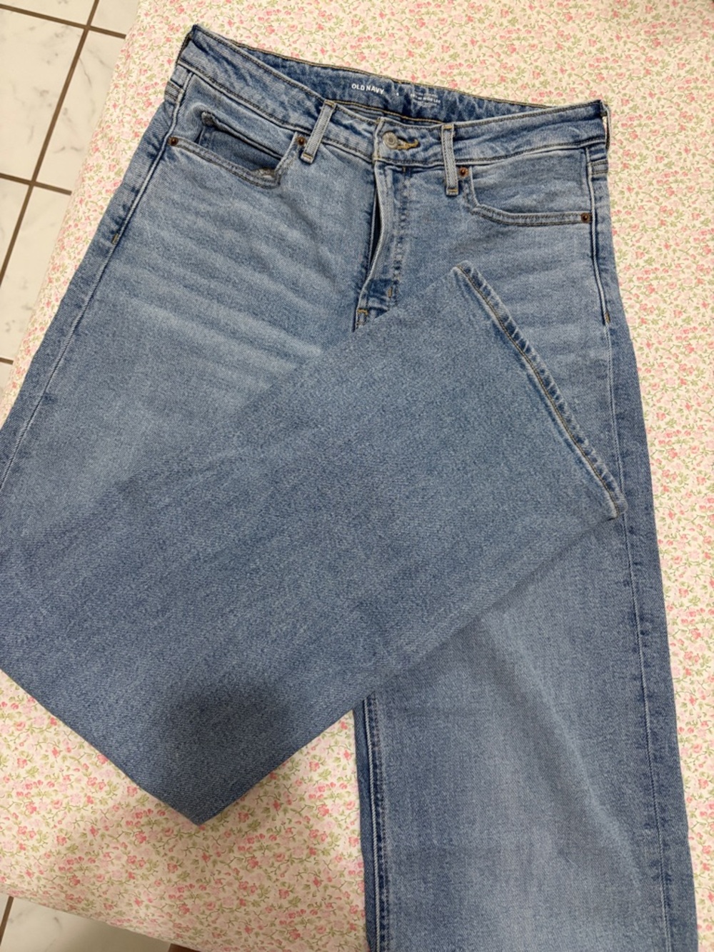 Old Navy Women's Medium Blue Wide Leg Jeans